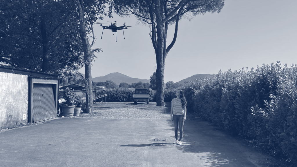Il drone sviluppato nell'ambito del percorso di tesi 